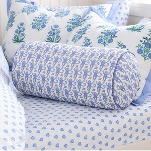 Roller Rabbit x Pottery Barn bolster pillow